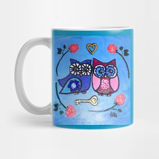 Love is the Key Owls Mug